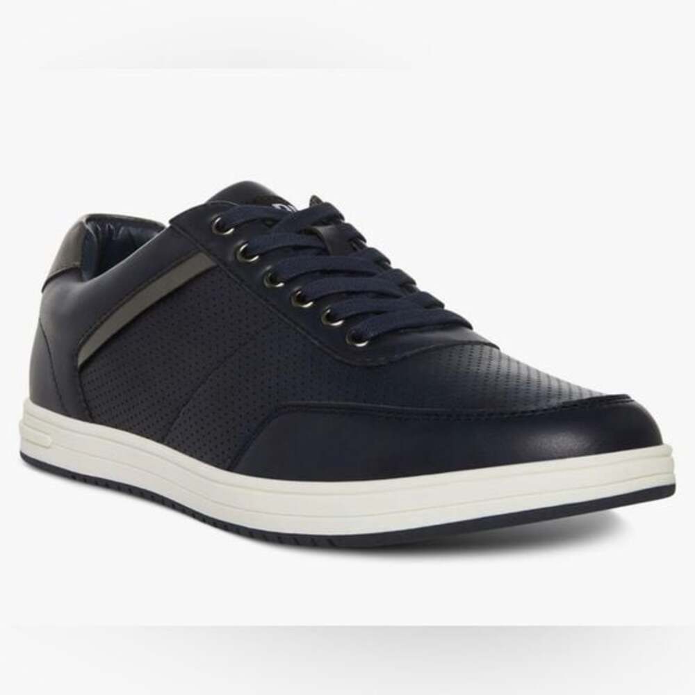Madden Men Men's M-Bassil Perforated Faux-Leather Sneakers